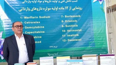 صنعت تولید مواد موثره کاملاً قائم برعلم شیمی و مهندسی شیمی است