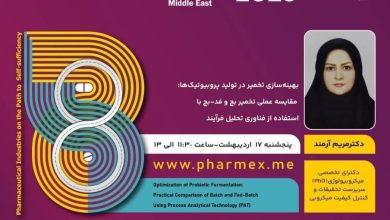 برگزاری کارگاه آموزشی : بهینه سازی تخمیر در تولید پروبیوتیک ها: مقایسه عملی تخمیر بچ و فد-بچ با استفاده از فناوری تحلیل فرآیند